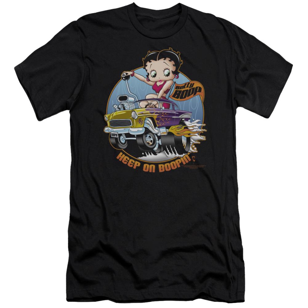 Betty Boop Keep On Boopin Men's Ultra-Soft 30/1 Cotton Slim Short-Sleeve T-Shirt