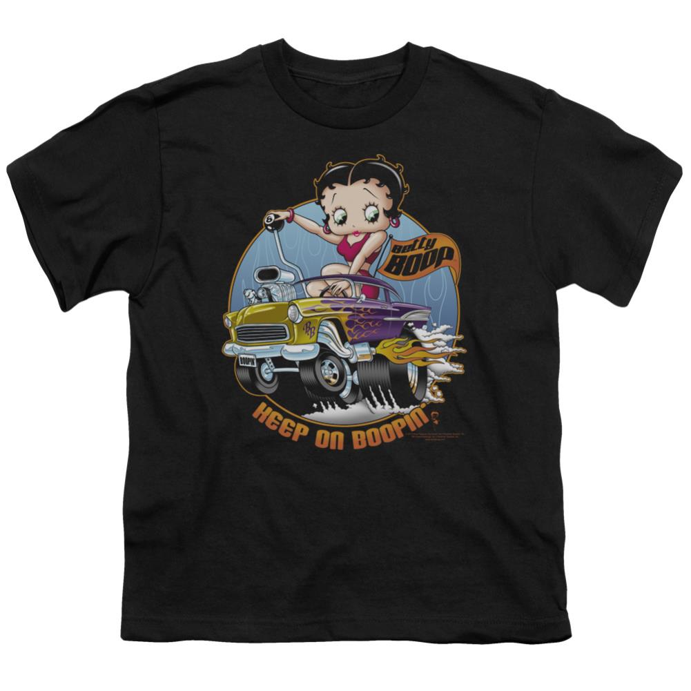 Betty Boop Keep On Boopin Youth 18/1 100% Cotton Short-Sleeve T-Shirt