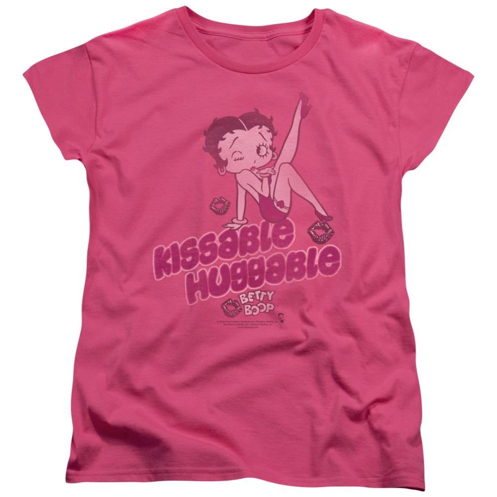 Betty Boop Kissable Huggable Women's 18/1 Cotton Short-Sleeve T-Shirt