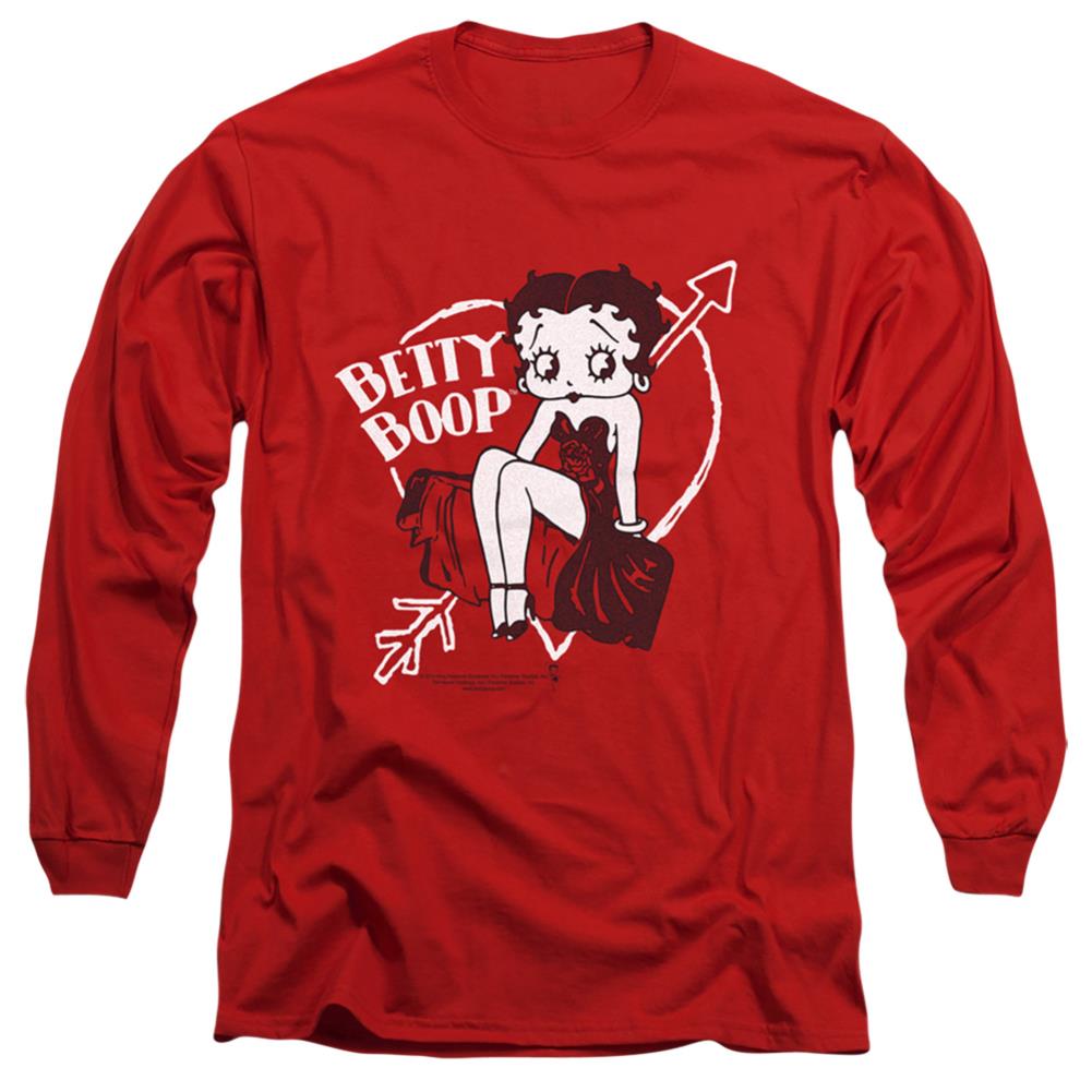 Betty Boop Lover Girl Men's 18/1 Cotton Long-Sleeve T-Shirt
