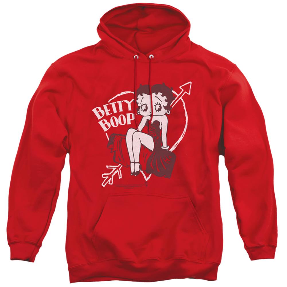 Betty Boop Lover Girl Men's Pull-Over 75 25 Poly Hoodie