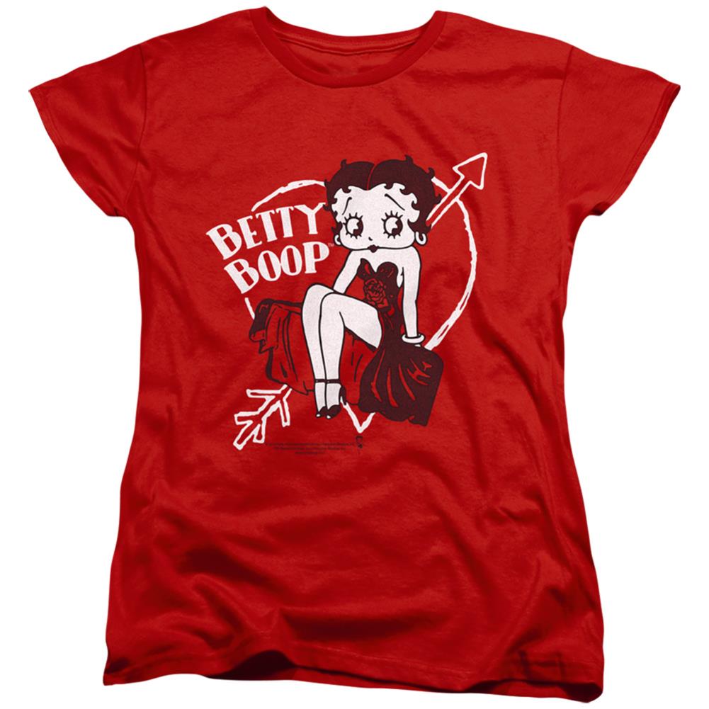 Betty Boop Lover Girl Women's 18/1 Cotton Short-Sleeve T-Shirt