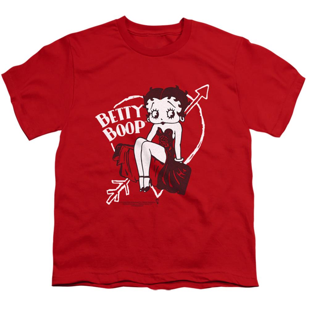 Betty Boop Lover Girl Youth 18/1 100% Cotton Short-Sleeve T-Shirt