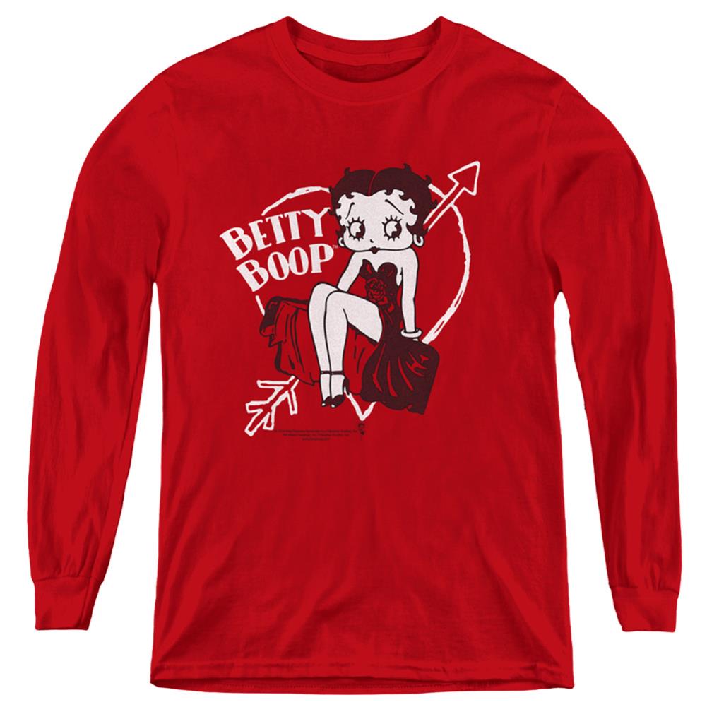 Betty Boop Lover Girl Youth Long-Sleeve T-Shirt