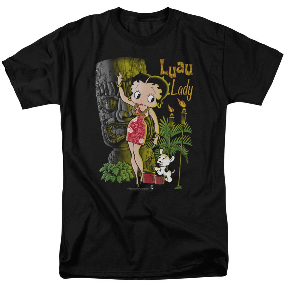 Betty Boop Luau Lady Men's 18/1 Cotton Short-Sleeve T-Shirt