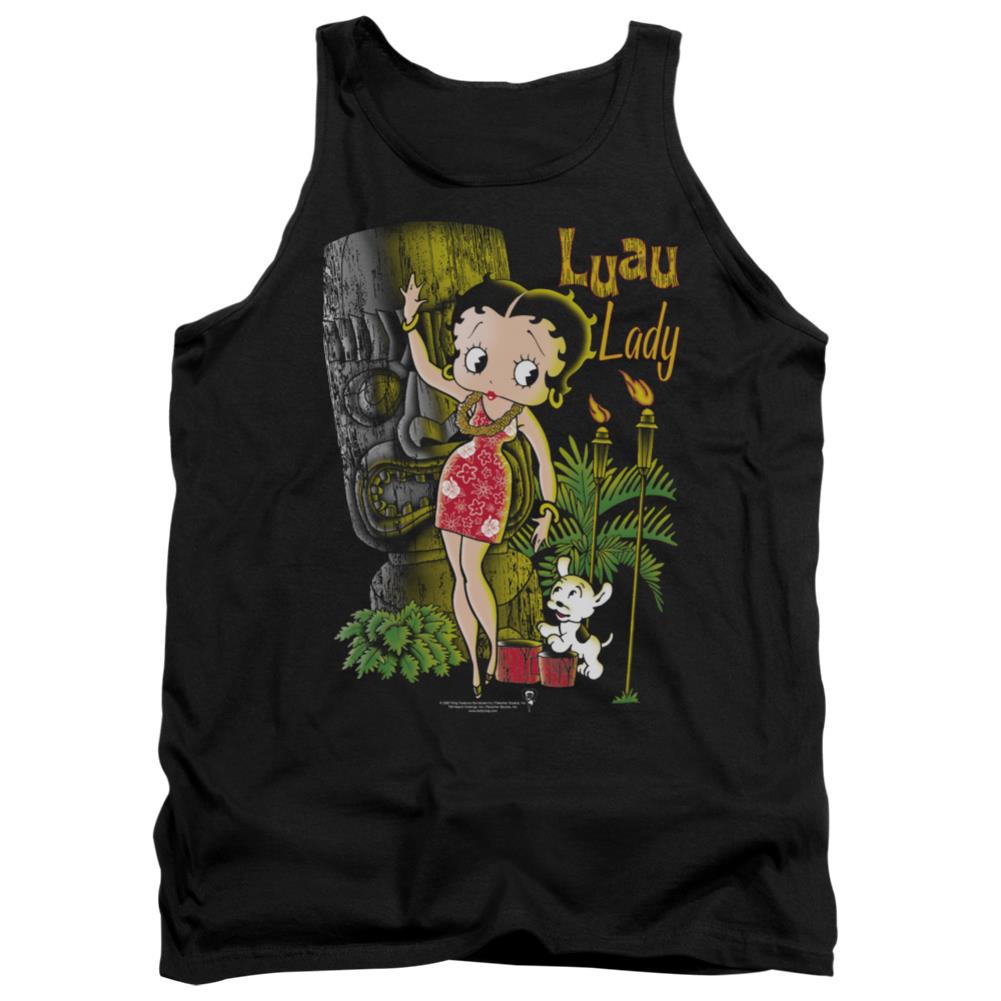 Betty Boop Luau Lady Men's 18/1 Cotton Tank Top