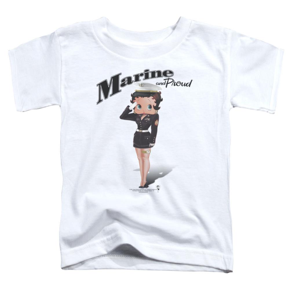 Betty Boop Marine Boop Toddler 18/1 Cotton Short-Sleeve T-Shirt