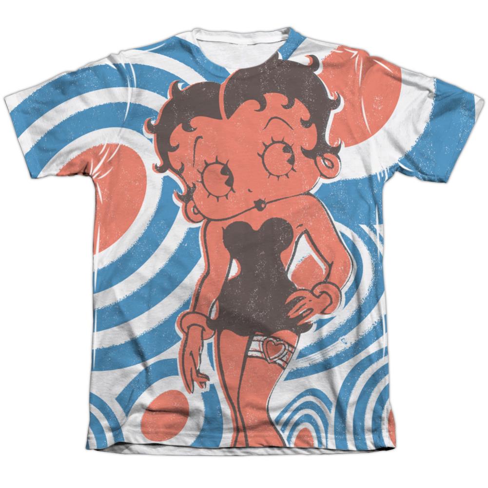Betty Boop Mod Rings Men's Regular Fit Poly Cotton Short-Sleeve T-Shirt