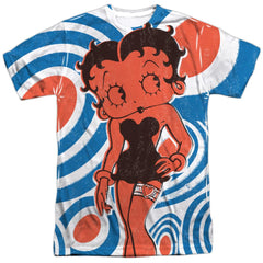 Betty Boop Mod Rings Men's Regular Fit Polyester Short-Sleeve T-Shirt