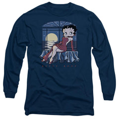 Betty Boop Moonlight Men's 18/1 Cotton Long-Sleeve T-Shirt