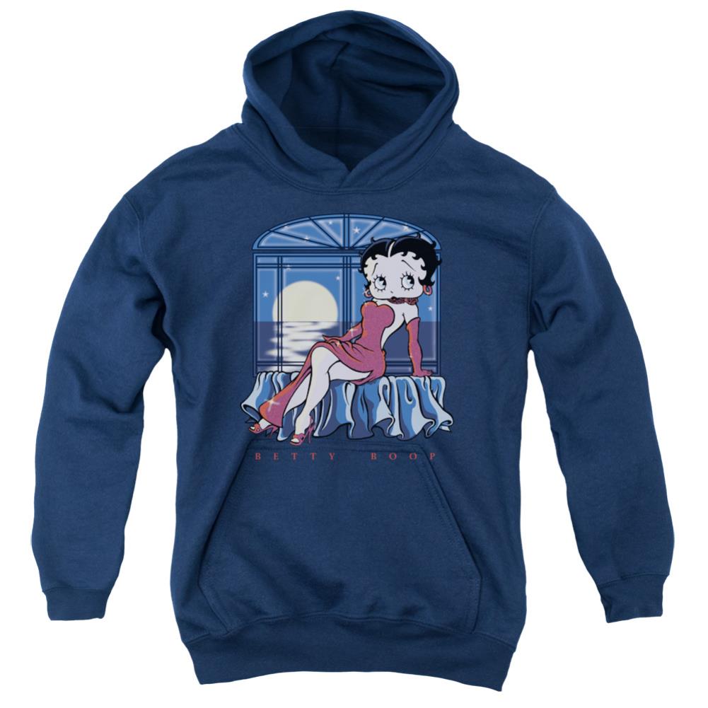 Betty Boop Moonlight Youth Cotton Poly Pull-Over Hoodie