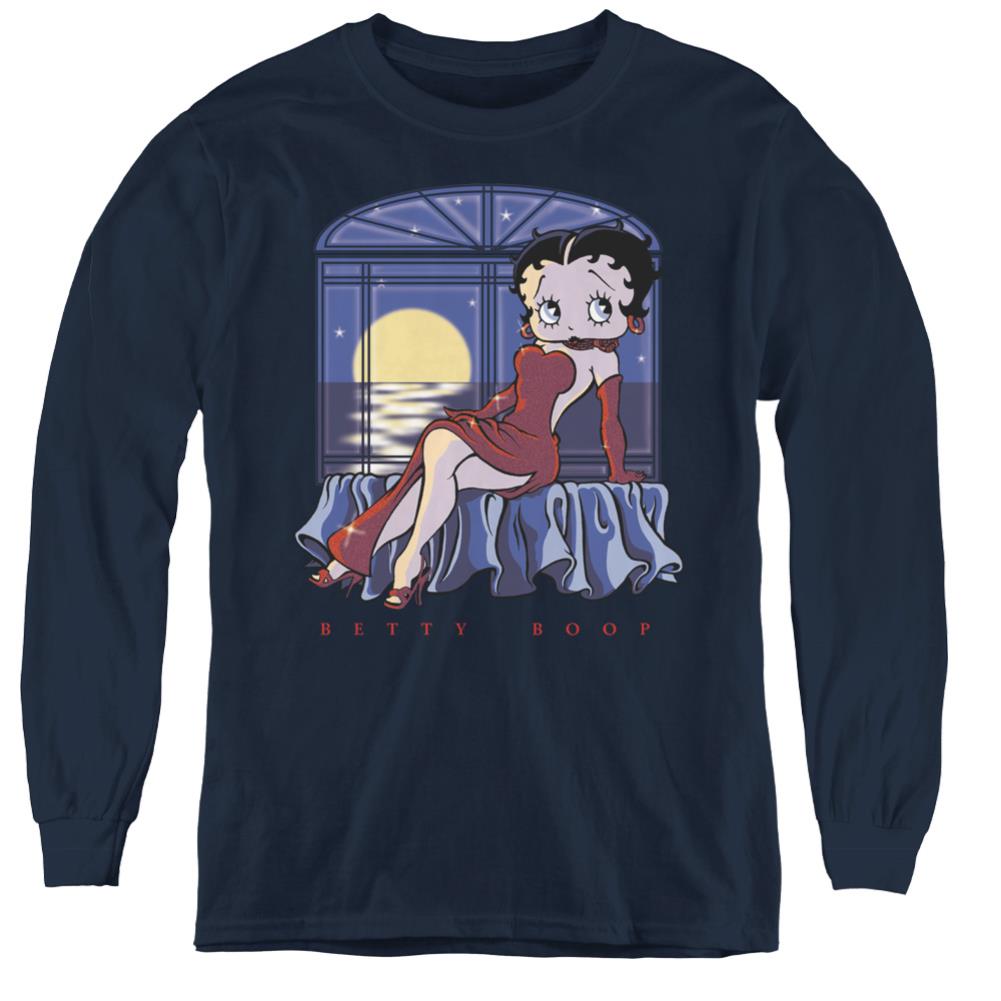 Betty Boop Moonlight Youth Long-Sleeve T-Shirt
