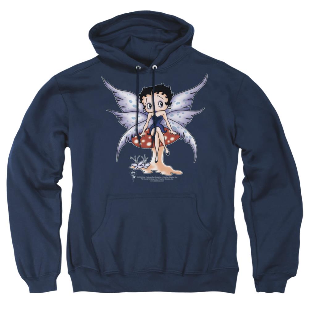 Betty Boop Mushroom Fairy Men's Pull-Over 75 25 Poly Hoodie
