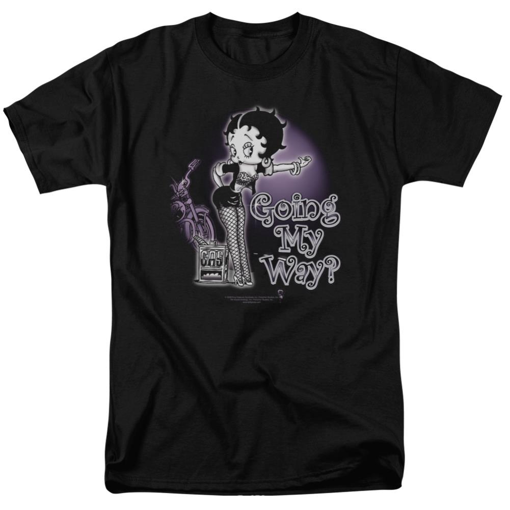 Betty Boop My Way Men's 18/1 Cotton Short-Sleeve T-Shirt