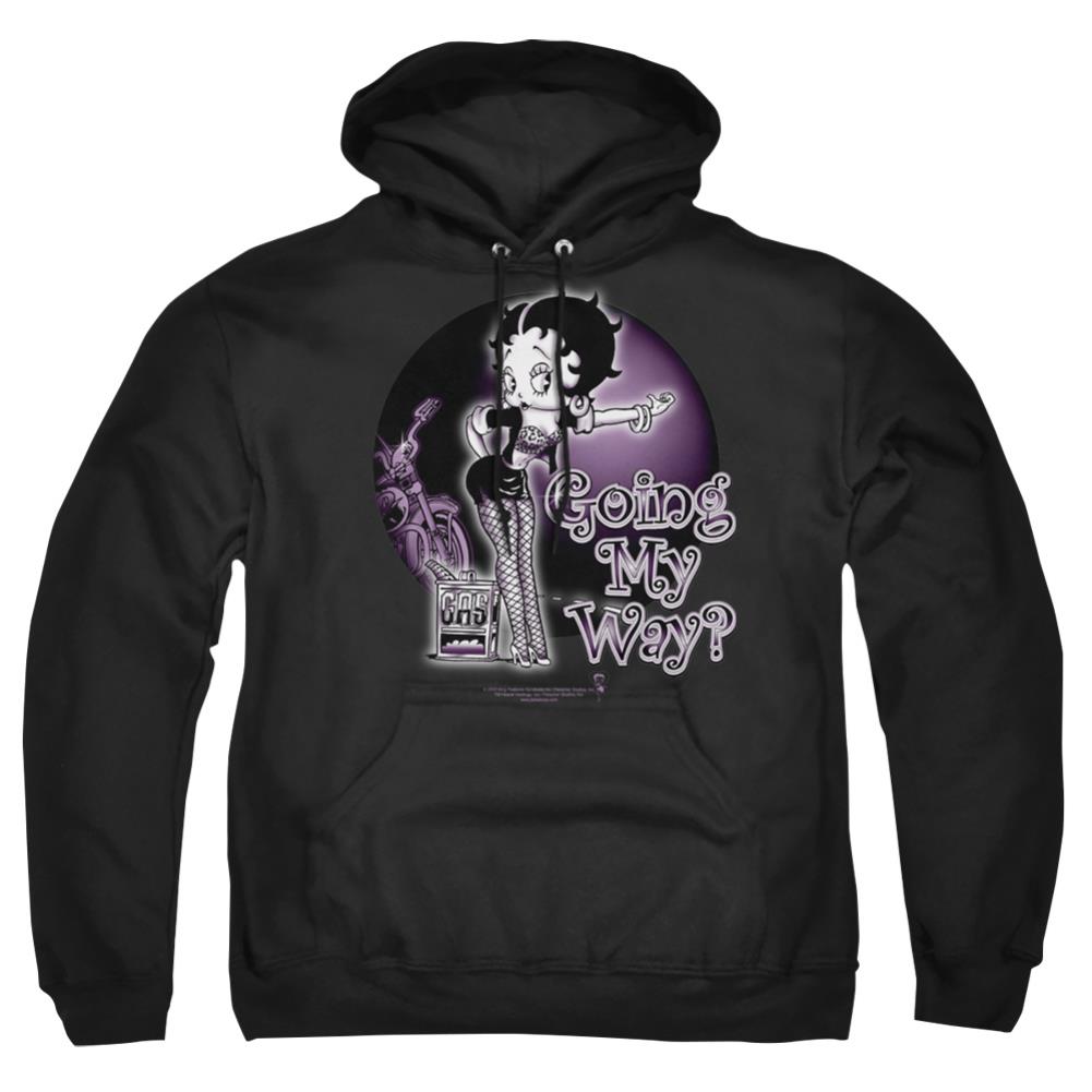 Betty Boop My Way Men's Pull-Over 75 25 Poly Hoodie