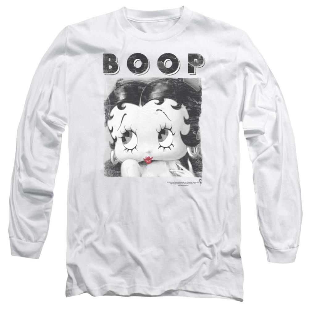 Betty Boop Not Fade Away Men's 18/1 Cotton Long-Sleeve T-Shirt