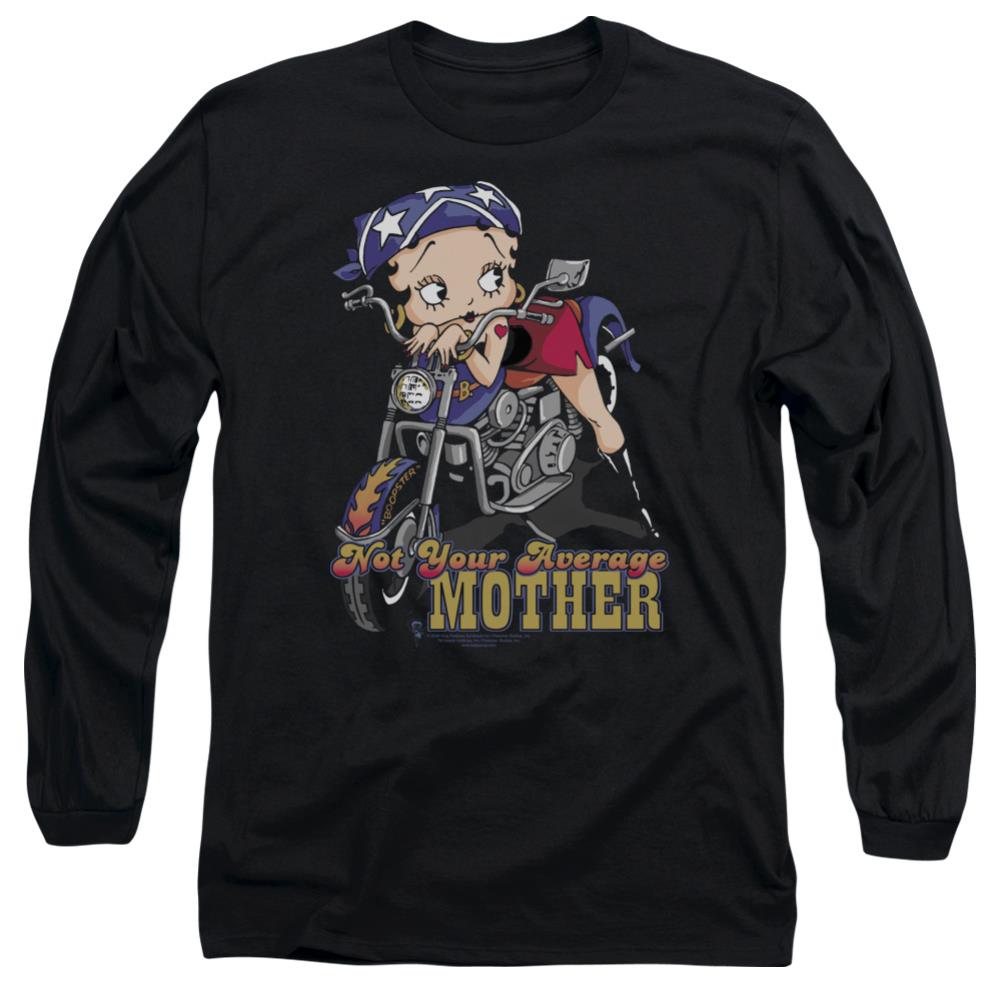 Betty Boop Not Your Average Mother Men's 18/1 Cotton Long-Sleeve T-Shirt