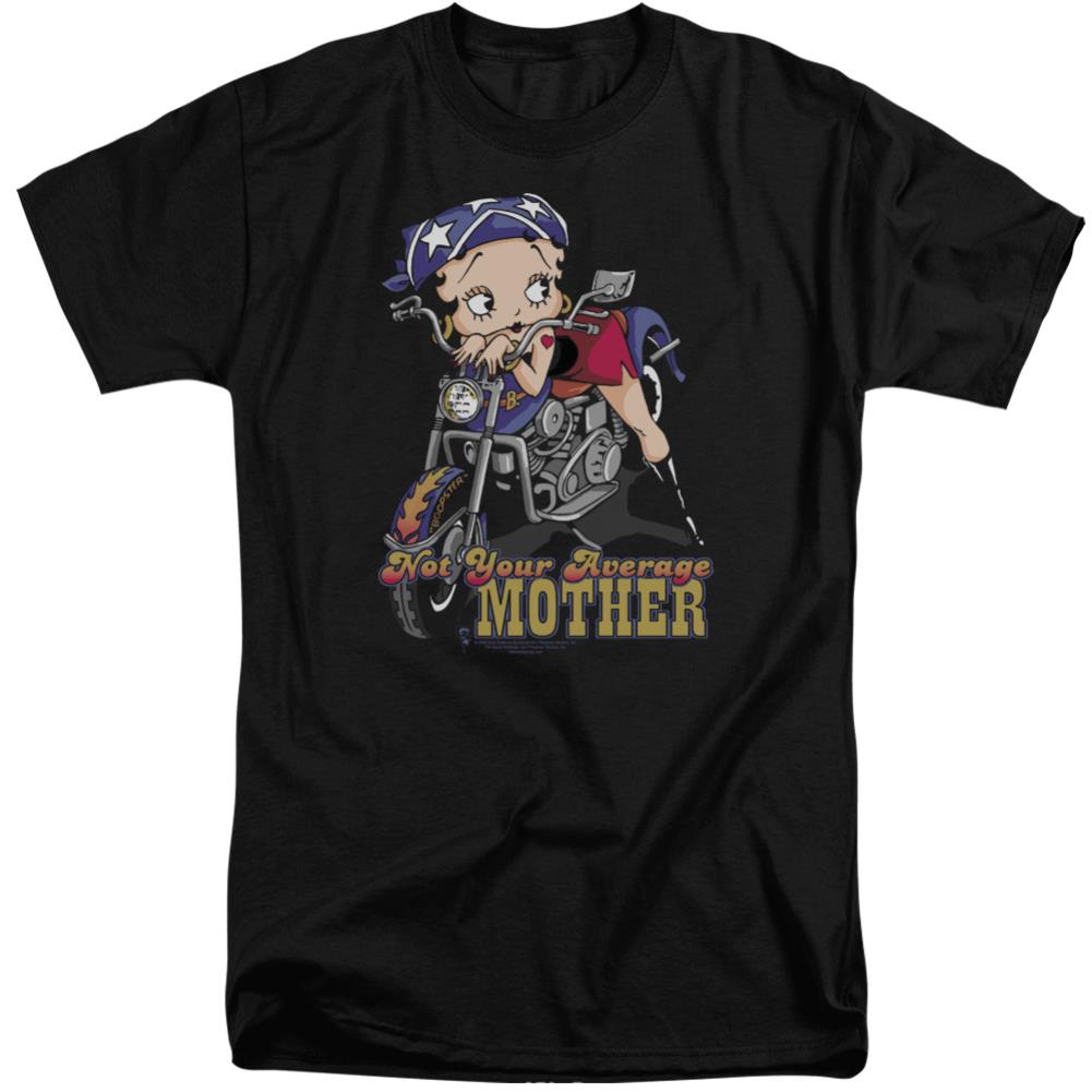 Betty Boop Not Your Average Mother Men's 18/1 Tall Cotton Short-Sleeve T-Shirt