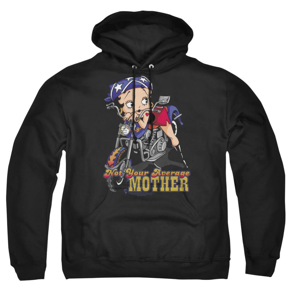 Betty Boop Not Your Average Mother Men's Pull-Over 75 25 Poly Hoodie