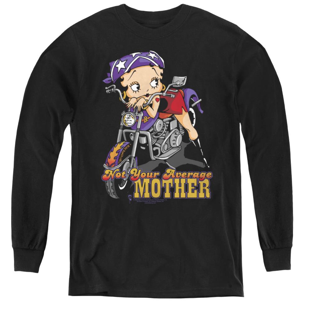 Betty Boop Not Your Average Mother Youth Long-Sleeve T-Shirt