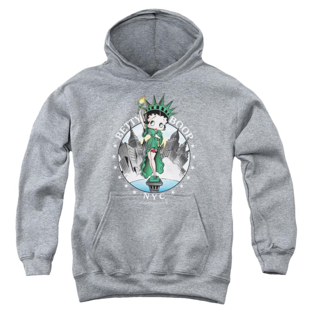 Betty Boop Nyc Youth Cotton Poly Pull-Over Hoodie