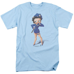 Betty Boop Officer Boop Men's 18/1 Cotton Short-Sleeve T-Shirt