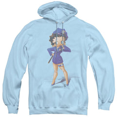 Betty Boop Officer Boop Men's Pull-Over 75 25 Poly Hoodie