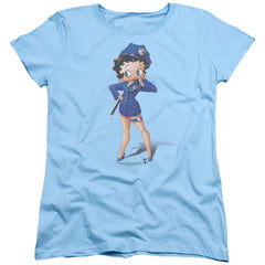Betty Boop Officer Boop Women's 18/1 Cotton Short-Sleeve T-Shirt