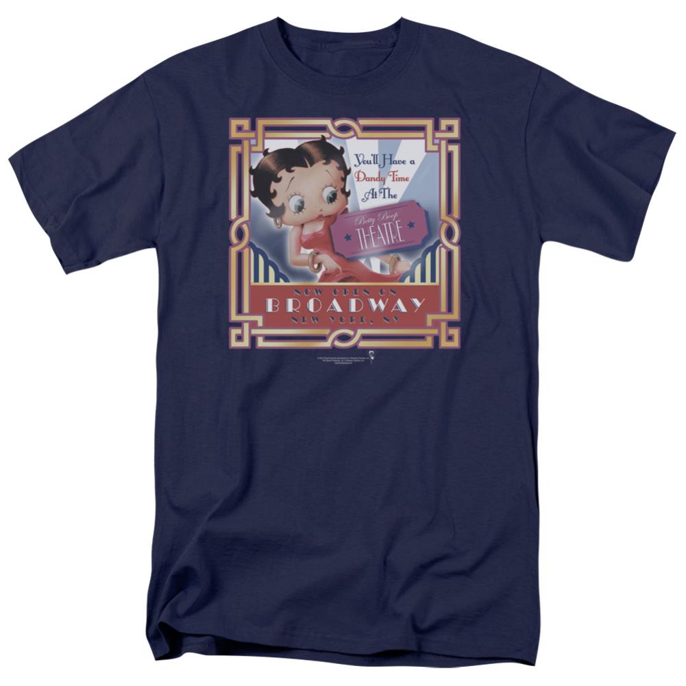 Betty Boop On Broadway Men's 18/1 Cotton Short-Sleeve T-Shirt