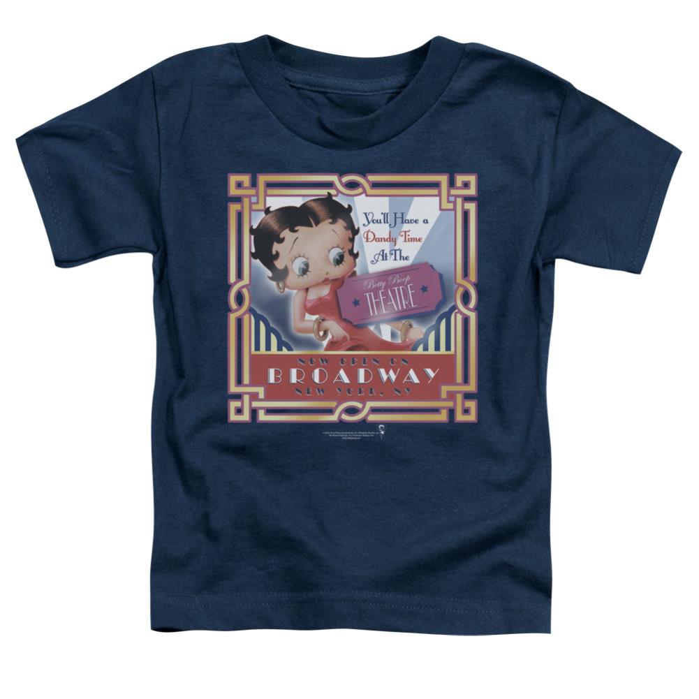 Betty Boop On Broadway Toddler 18/1 Cotton Short-Sleeve T-Shirt