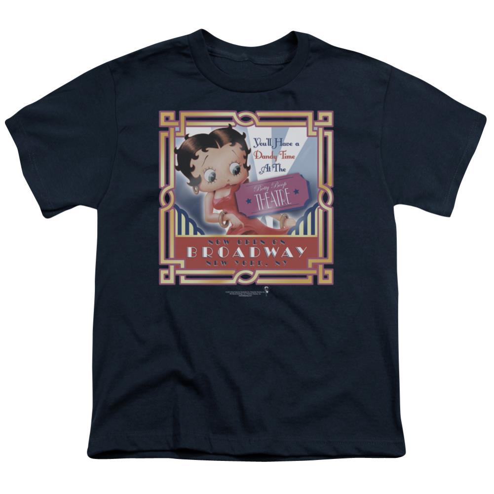 Betty Boop On Broadway Youth 18/1 100% Cotton Short-Sleeve T-Shirt