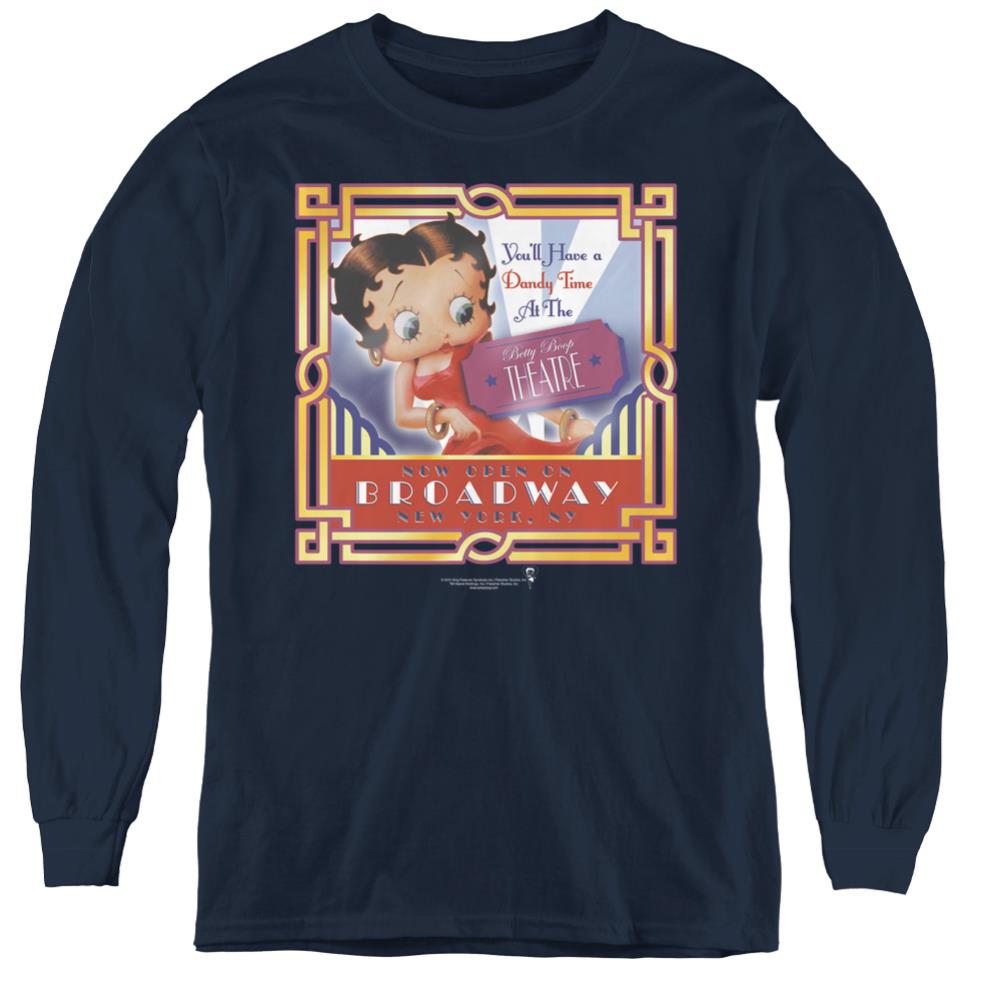 Betty Boop On Broadway Youth Long-Sleeve T-Shirt
