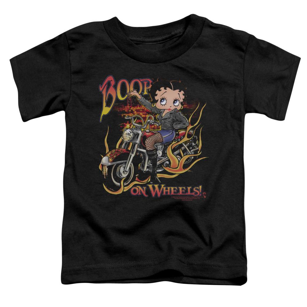Betty Boop On WheeLong-Sleeve T-Shirtoddler 18/1 Cotton Short-Sleeve T-Shirt