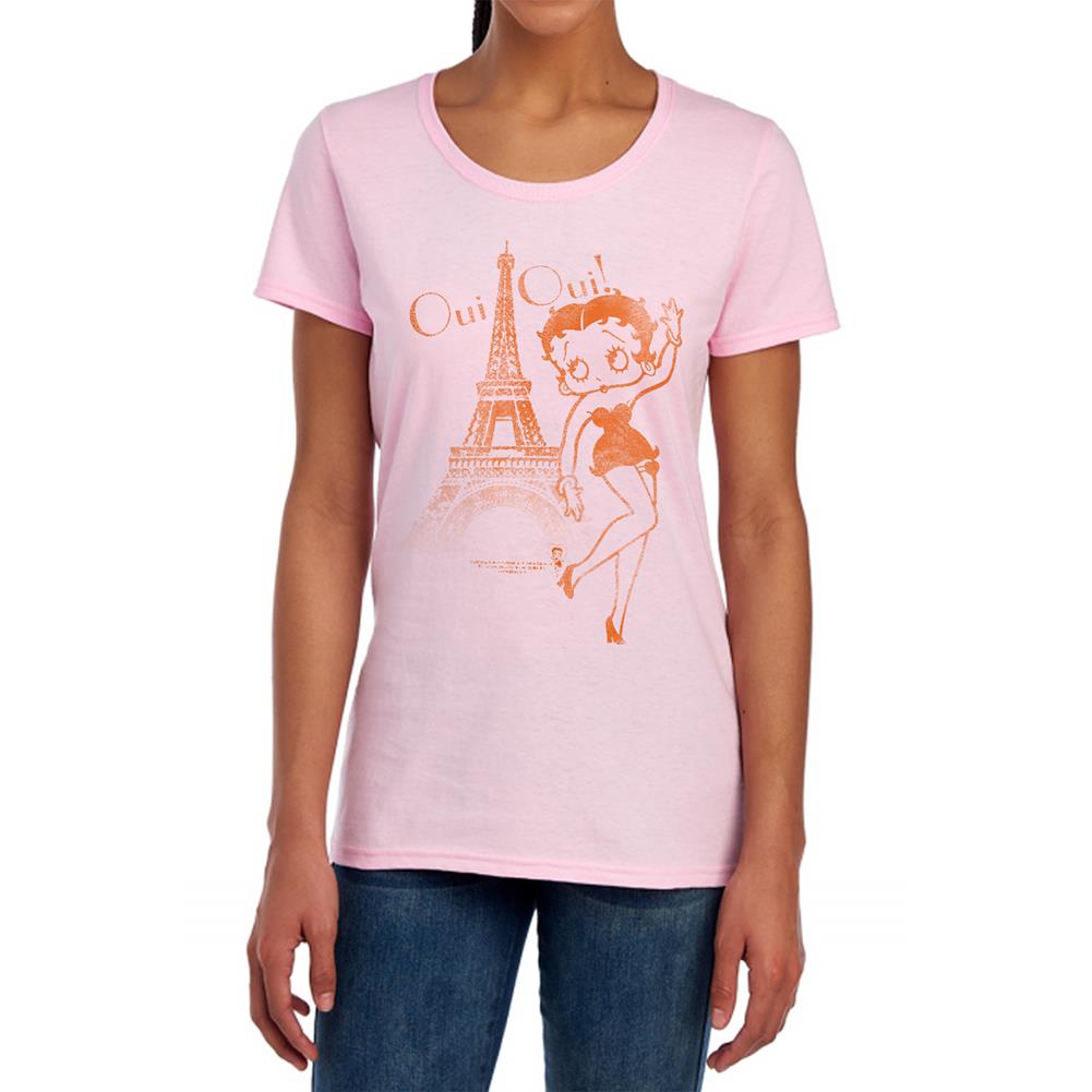 Betty Boop Oui Oui Women's 18/1 Cotton Short-Sleeve T-Shirt
