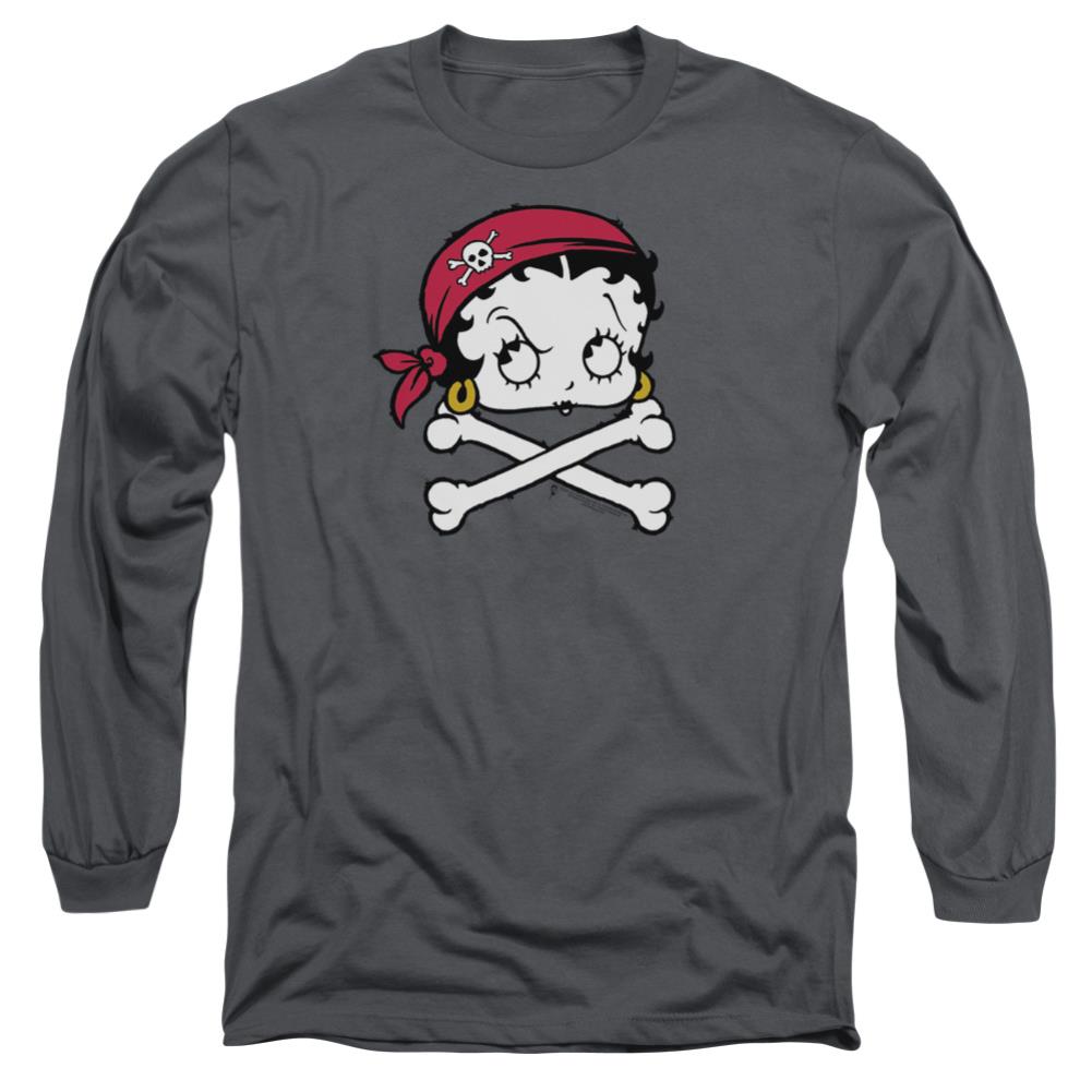 Betty Boop Pirate Men's 18/1 Cotton Long-Sleeve T-Shirt