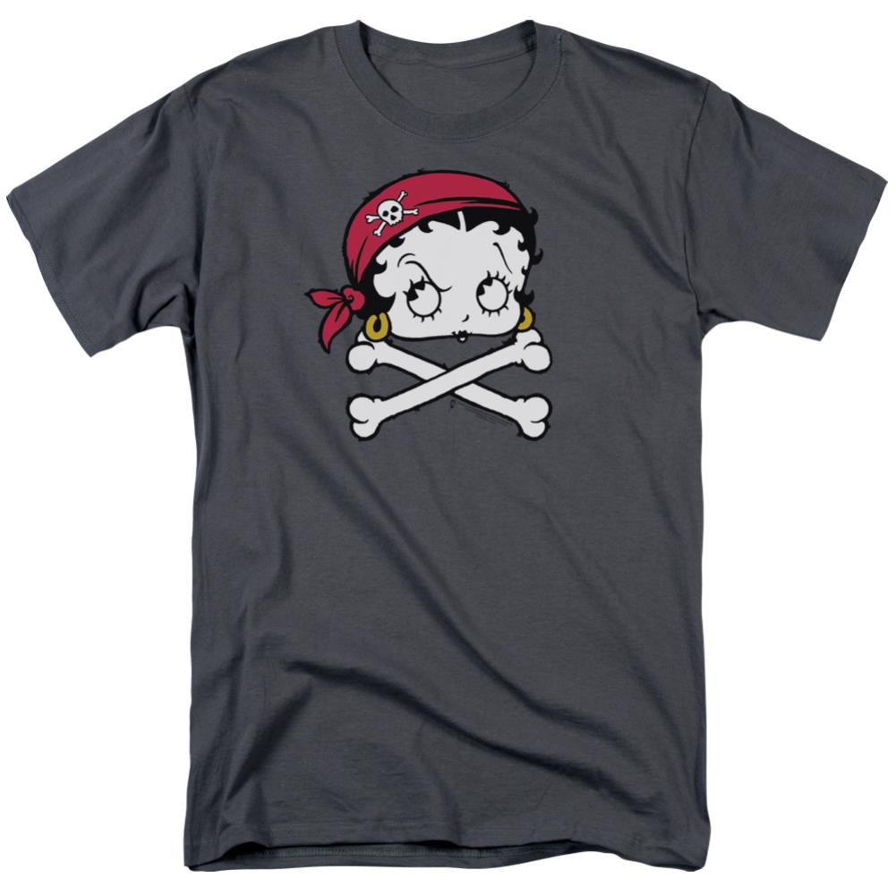 Betty Boop Pirate Men's 18/1 Cotton Short-Sleeve T-Shirt