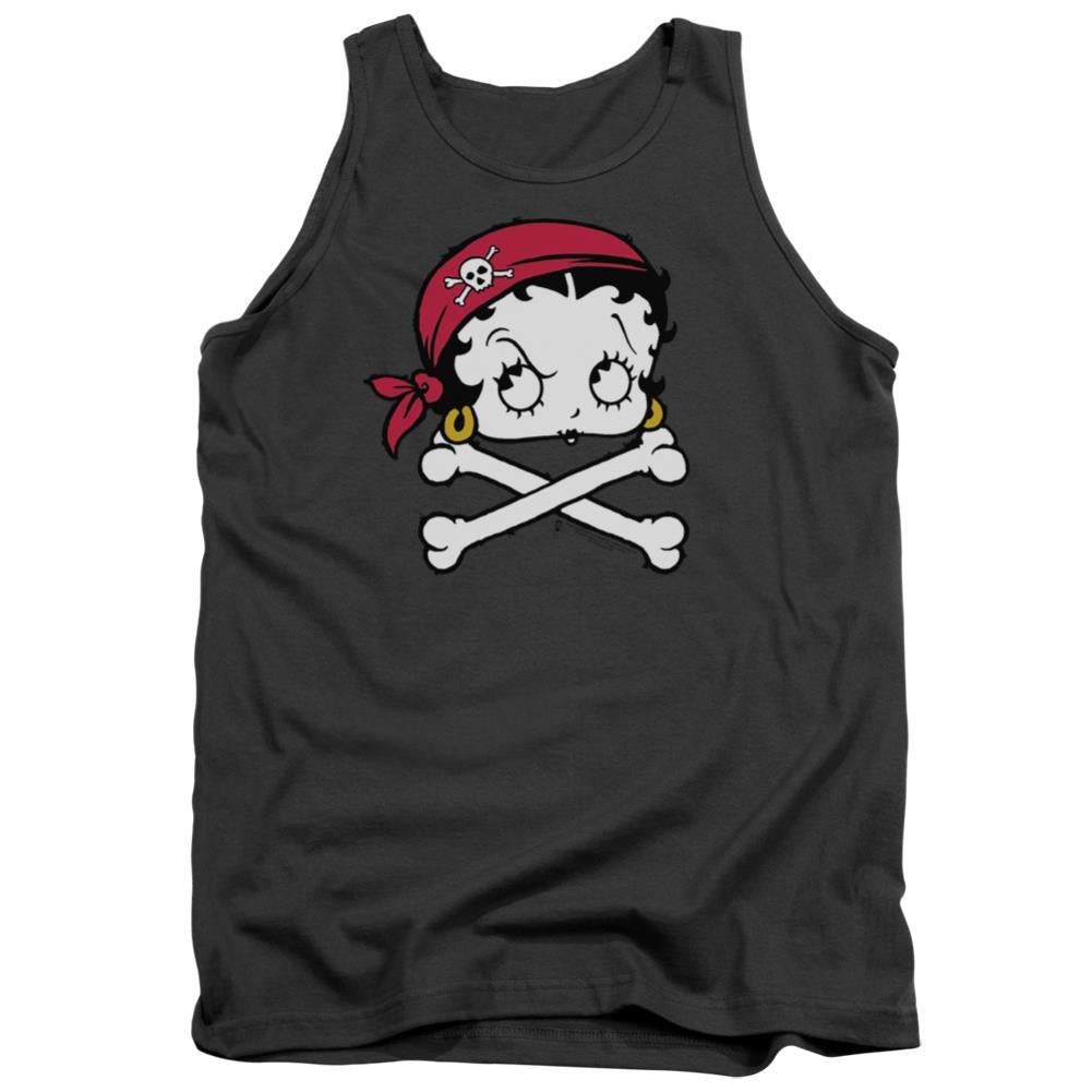Betty Boop Pirate Men's 18/1 Cotton Tank Top