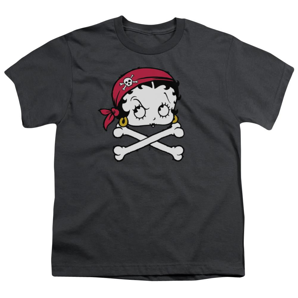 Betty Boop Pirate Youth 18/1 100% Cotton Short-Sleeve T-Shirt