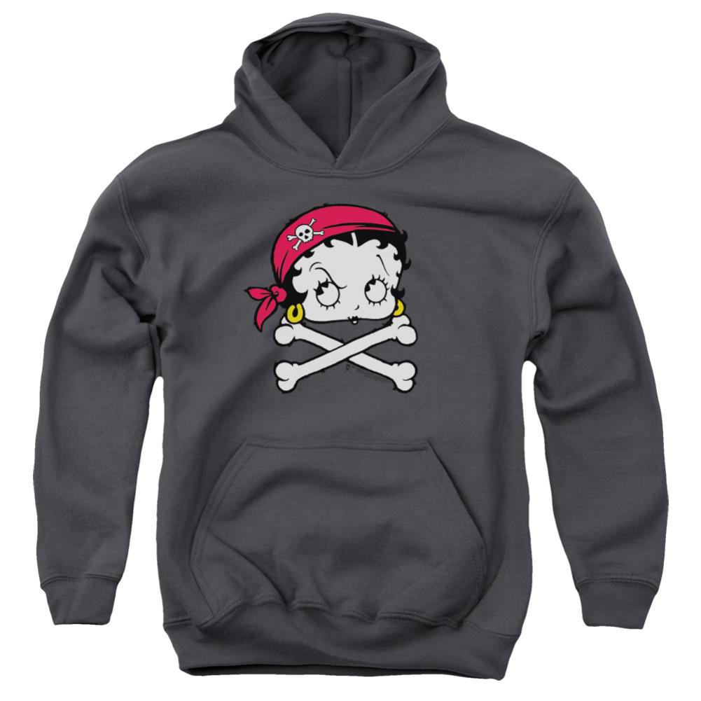 Betty Boop Pirate Youth Cotton Poly Pull-Over Hoodie