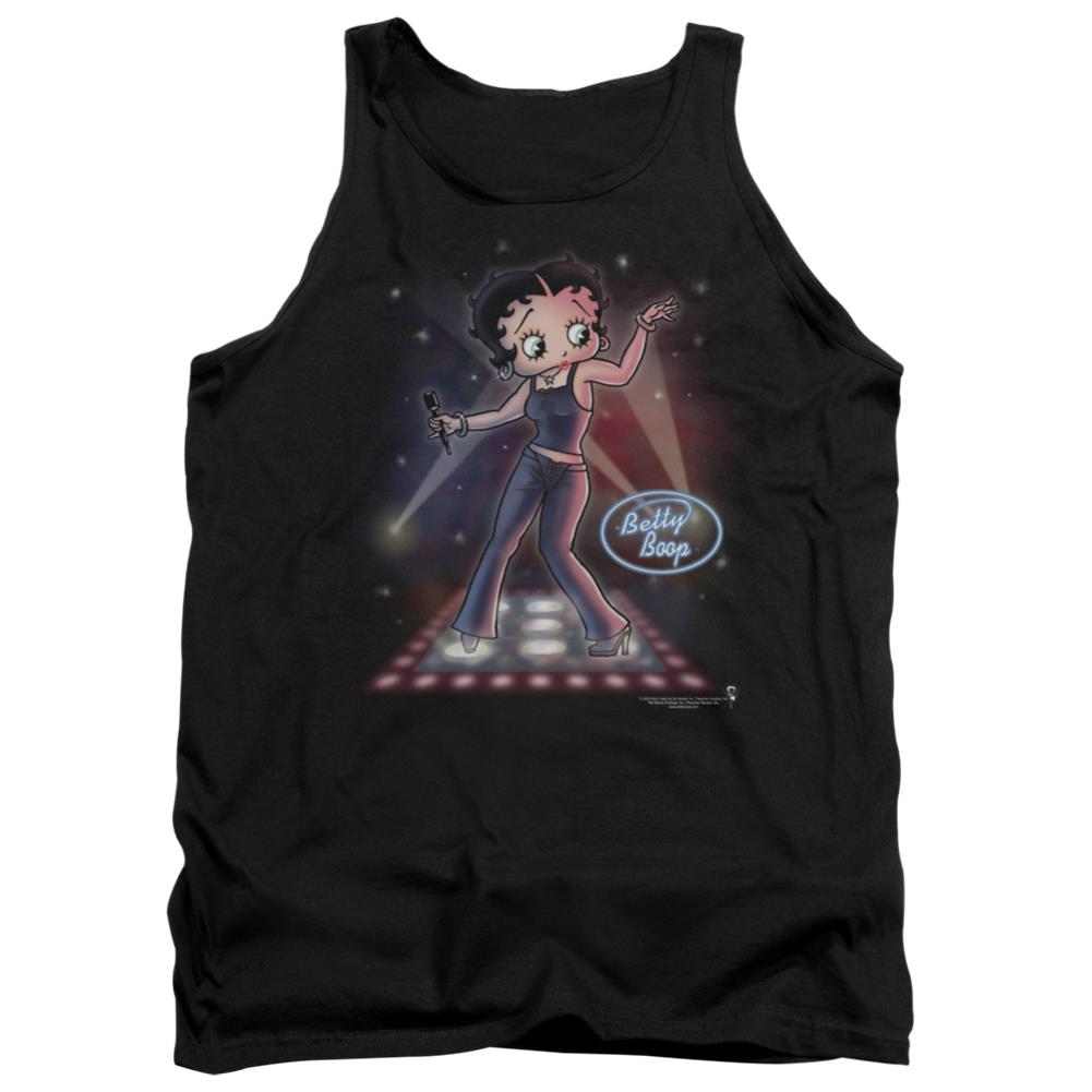 Betty Boop Pop Star Men's 18/1 Cotton Tank Top