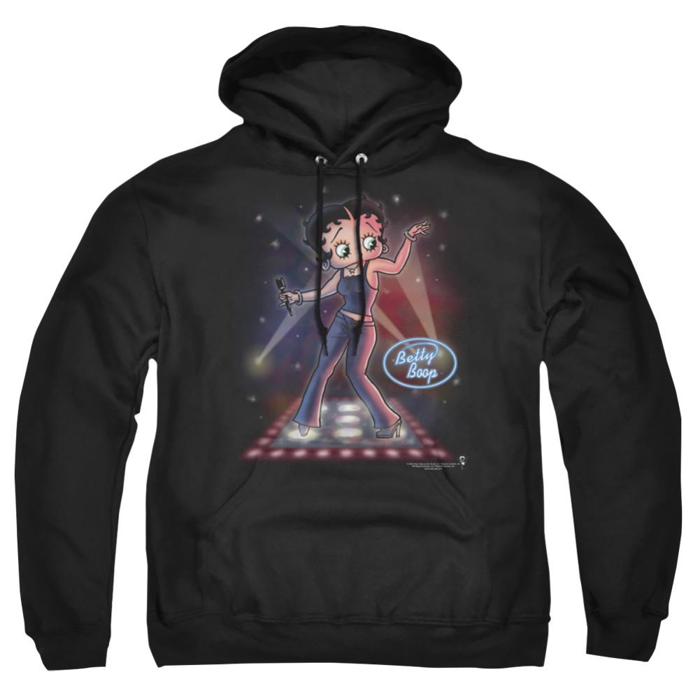 Betty Boop Pop Star Men's Pull-Over 75 25 Poly Hoodie