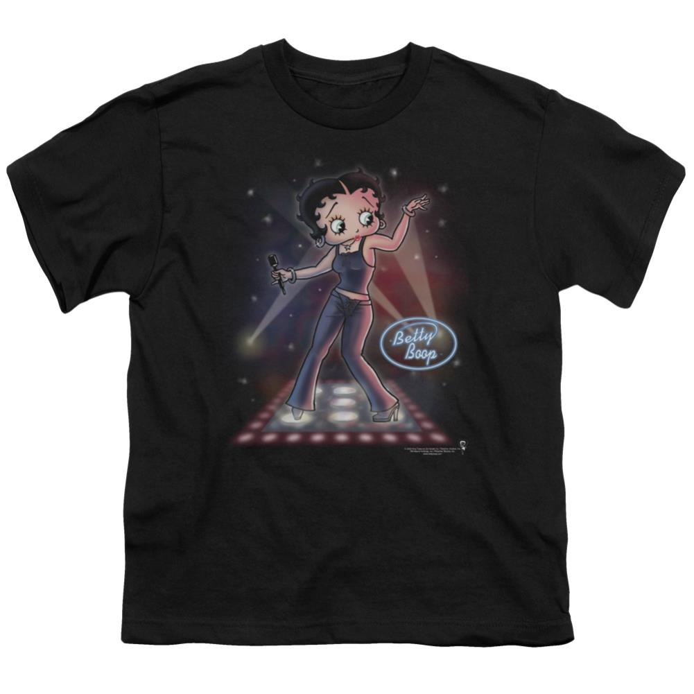 Betty Boop Pop Star Youth 18/1 100% Cotton Short-Sleeve T-Shirt