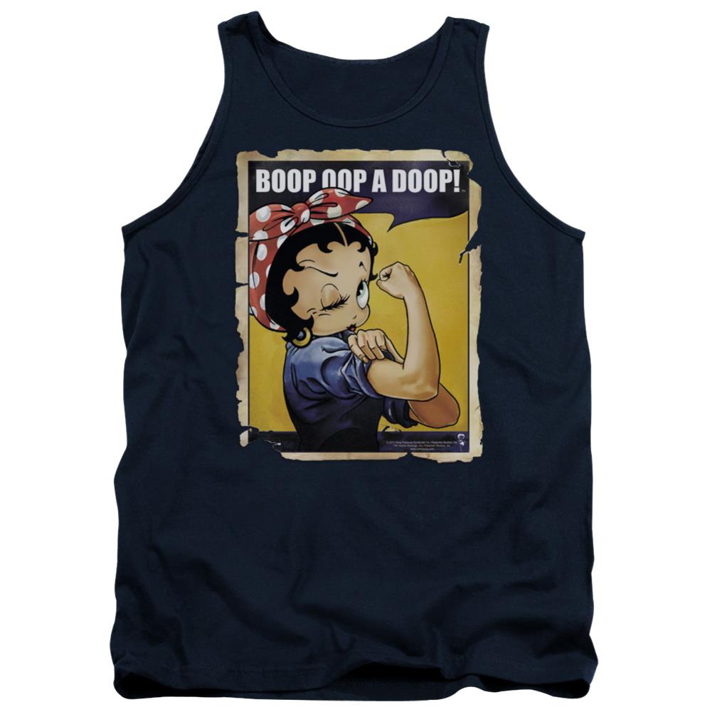 Betty Boop Power Men's 18/1 Cotton Tank Top