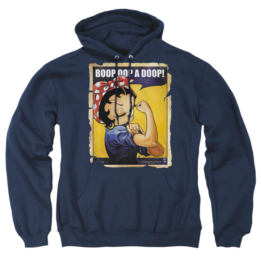 Betty Boop Power Men's Pull-Over 75 25 Poly Hoodie