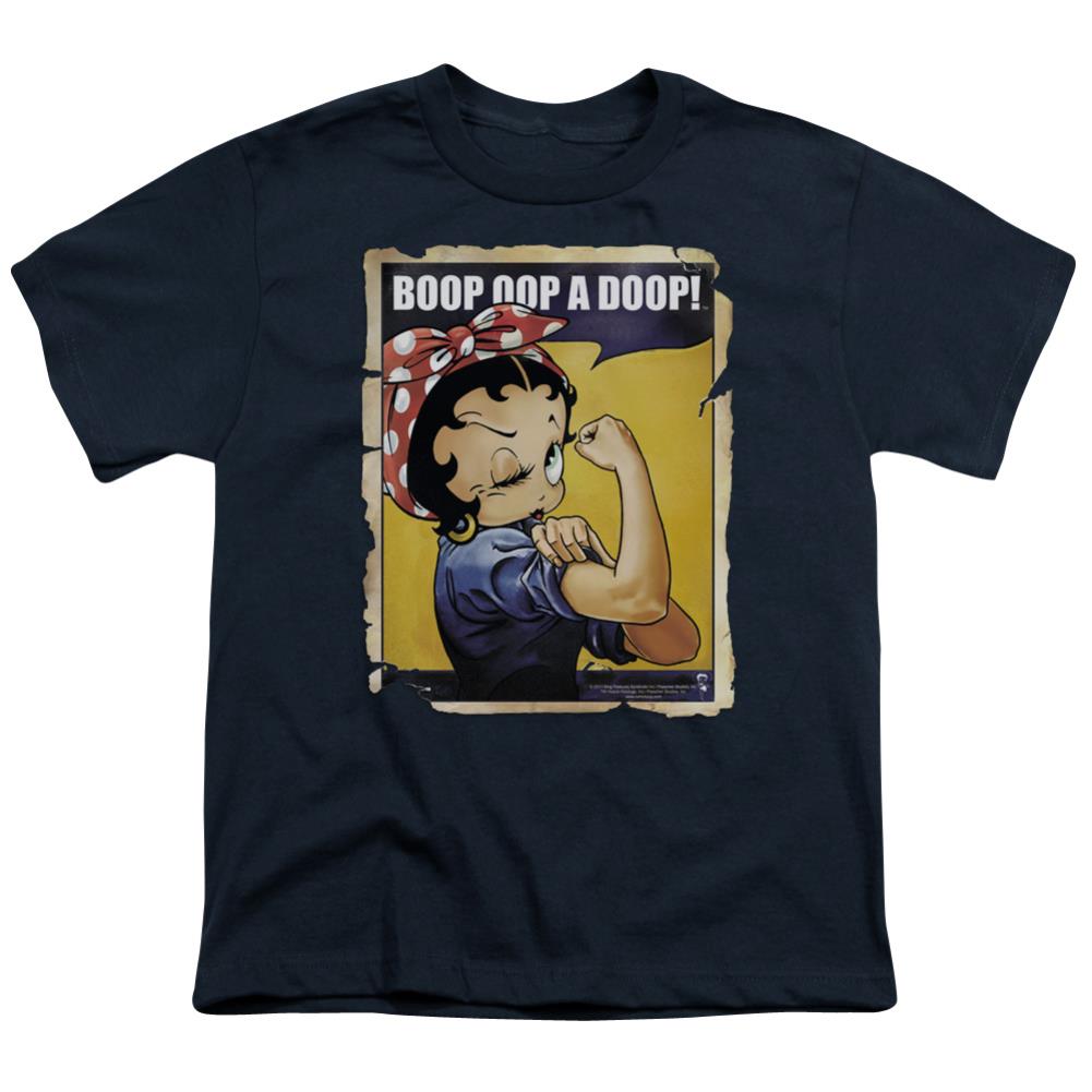 Betty Boop Power Youth 18/1 100% Cotton Short-Sleeve T-Shirt