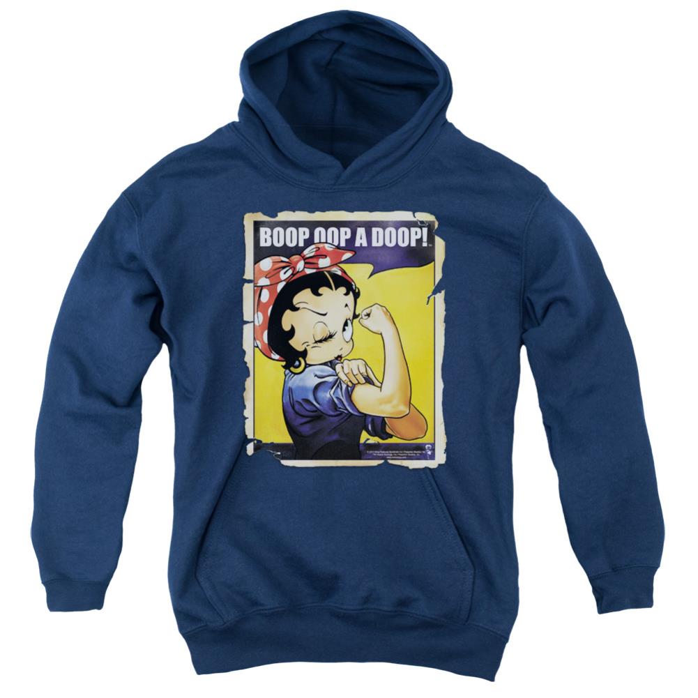 Betty Boop Power Youth Cotton Poly Pull-Over Hoodie