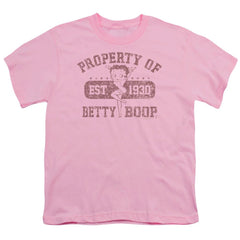 Betty Boop Property Of Boop Youth 18/1 100% Cotton Short-Sleeve T-Shirt
