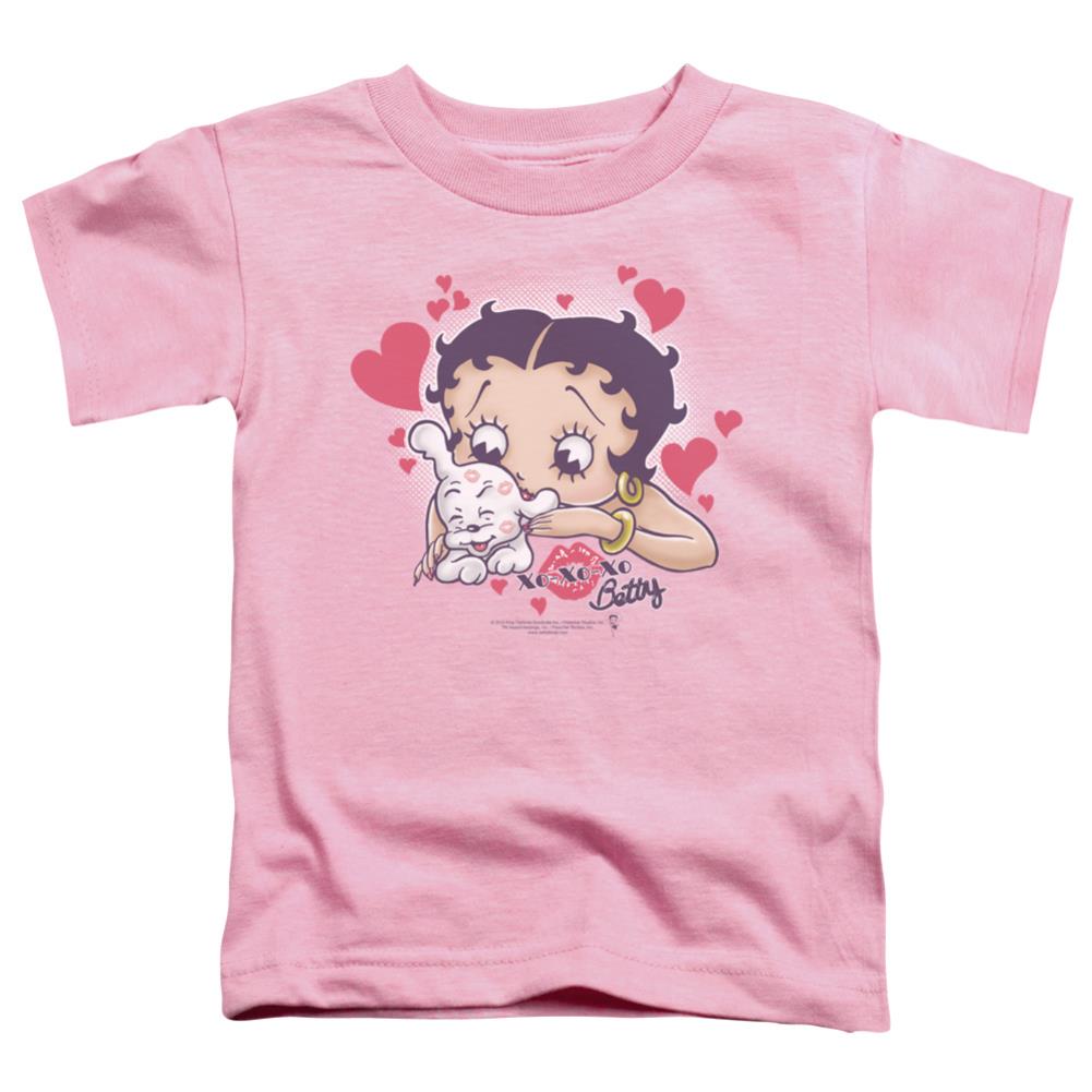 Betty Boop Puppy Love Toddler 18/1 Cotton Short-Sleeve T-Shirt