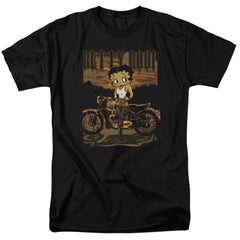 Betty Boop Rebel Rider Men's 18/1 Cotton Short-Sleeve T-Shirt