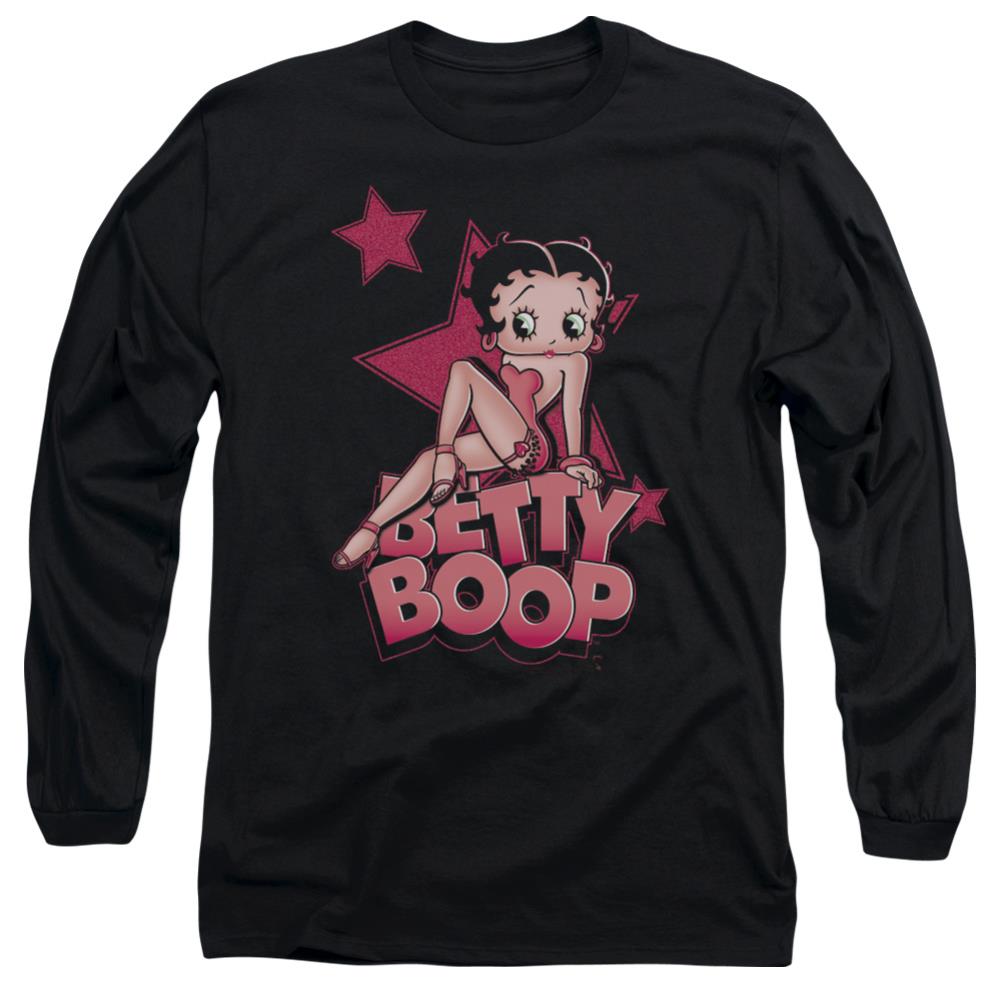 Betty Boop Sexy Star Men's 18/1 Cotton Long-Sleeve T-Shirt